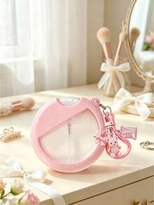 Round Perfume Spray Bottle, Refillable Spray Bottle, Portable Multi-Purpose Bottle, With Silicone Sleeve, Matching With Three-Dimensional Resin Bear Candy Relief Love Nameplate Key Pendant Key Chain, Suitable For Work, Shopping, Travel And Carrying - Multicolor - View 4