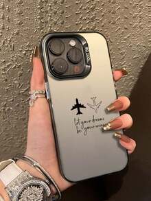飛機彩繪新款 Ind 鮮豔銀色塗漆防摔手機保護殼，相容於 Apple Phone Duo、18 PRO MAX、15、P16、P16 Peomax、P14 Promax、P13、P11、P12、XR/17 Pro/17 PRO MAX/18 PRO/18 PRO MAX、卡通 78G 系列、A13 4g、A14、A04、A34、S26、S26 Ultra、S25、S25 Ultra - 彩色 - 查看 3