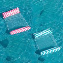 2PCS Water Hammock, Inflatable Hammock, Pool Inflatable Hammock, Pool Float, Inflatable Swimming Bed Suitable For Swimming Pool Adults And Children - Pink+Blue(2PCS) - View 7