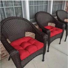 Thickened U-Shaped Outdoor Tufted Seat Cushion, Suitable For Patio, Living Room, Office, Garden And Yard - A - View 8