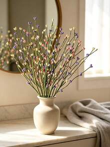 Spring/Summer Artificial Berry Sprigs, Candy Colors (Purple, Pink, Yellow) Plastic Stems, Suitable For DIY Vase Arrangement, Tabletop And Home Decor, And Spring Party Floral Styling - Multicolor - View 7