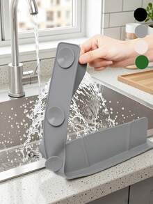 Premium Silicone Sink Splash Guard, Suitable For Kitchen And Bathroom - Non-Slip Suction Cup Base, Enhanced Suction - Dishwasher Faucet Cover Drain Mat, Kitchen Sink Splash Guard, Cleaning Faucet Cover - View 10