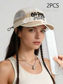 1pc Fashion Minimalist Letter Baseball Cap, Breathable Unisex Sun Hat, Suitable For Casual Wear, Ideal Gift For Spring/Summer - Letter Printing - View 6