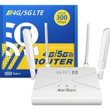 Bryxent Módem Router Inalámbrico 4g Lte Blanco Hotspot Mifi Liberado , Módem Router Inalámbrico Blanco Hotspot Mifi Liberado - Tipo de Enchufe A USA (110-127V) - Ver 2