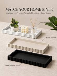1/2 Pieces Silicone Decorative Tray Set - Rectangular Jewelry Dish, Cosmetic Organizer, Bathroom Catch-All Tray, Small Storage Tray - View 1