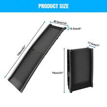 Folding Pet Car Ramp For Large Dogs, Foldable Pet Vehicle Ramp Dog Car Ramps With Non-Slip Rug Surface,Extra Long Dog Pets Stairs Lightweight Portable Dogs Steps For Cars Bed Sofa, Indoor Outdoor - Black - View 8