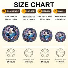 1pc Shiny Ocean Wooden Asymmetrical Puzzle, Animal Shaped 2D Puzzle Toy, Suitable For Children And Adults, Educational Game, Party, Holiday, Christmas And Birthday Gift, Unique Magic Tabletop Decor Creative Wooden Puzzle Gift - Multicolor - View 5