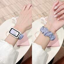 1pc Watch Band + 1pc Silicone Protective Case (Combo Set) Multi-Functional Daily Watch Band, Fashion Headband Design, Compatible With Huawei 11pro/11/10/9/8, Quick Release Button Design, Supports NFC Version Sharing, Compact And Exquisite, Smart Sports Accessory - Multicolor - View 7