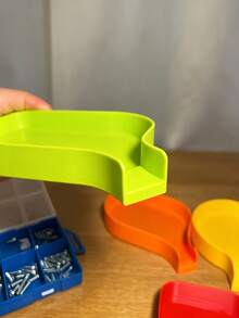 Tool Storage Funnel Tray, 5mm Raised Edge, Prevents Screws, Bolts, Beads And Small Parts From Scattering, Equipped With Fully Sealed Slide-In Plug, Precisely Stores Tiny Parts, Keeps Workspace Organized And Efficient, Suitable For Handicrafts And Repairs - Multi-color - View 2
