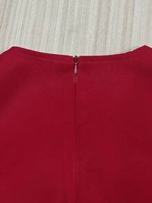 Women Midi Dresses - Burgundy - View 5