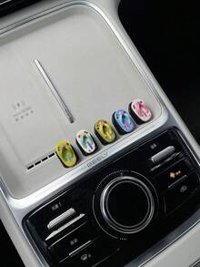 3件/5件可愛卡通夾腳拖造型汽車內飾掛鉤，免鑽孔背膠設計，可掛鑰匙與包包，馬卡龍多色可選，迷你省空間豪華車內掛鉤，多功能隱形無痕汽車掛鉤，創意汽車內飾裝飾配件 - A - 查看 1