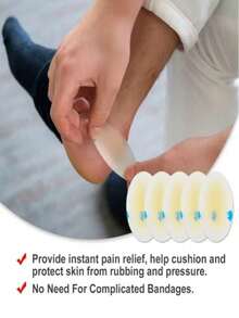 Anti-Friction Foot Pads, Special Cushion And Non-Slip Pads Designed For Foot Care, Suitable For Invisible Blister Patches And Anti-Friction Heel Protection Pads, Applicable For Outdoor, Sports, Travel, Modeling, Home, Office And School. - Thick style - View 6