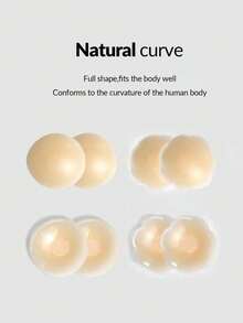2/10/20pcs Silicone Adhesive Nipple Covers, Compact & Portable, Suitable For Travel, Beach, Dresses, Tank Tops And Bikinis - Multi-color - View 5