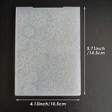 Christmas Embossing Plate Template, Winter Snowflake Gift Christmas Hanging Decoration Pattern DIY, Scrapbook Greeting Card Planner Decoration, Compatible With Most Embossing Machines - Christmas - View 30