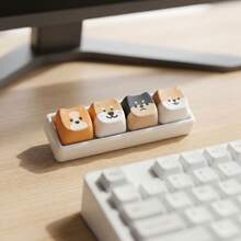 3D Printed Cat Shape Keycap, Detachable Mechanical Keyboard Key Cap, Stress Relief Test Switch Toy, Unique Desktop Decor & Festival Birthday Gift For Keyboard Enthusiasts - Multicolor - View 5