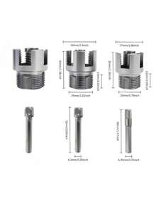 5pcs Heavy Duty Pipe Threading Tool Set, Suitable For 1/2", 3/4" And 1" Internal/External Threads And PVC/Plastic Pipes, Suitable For Water Pipe Installation, Suitable For PVC, PPR And MPP Pipe Systems - Pipe Threading Tool - View 4