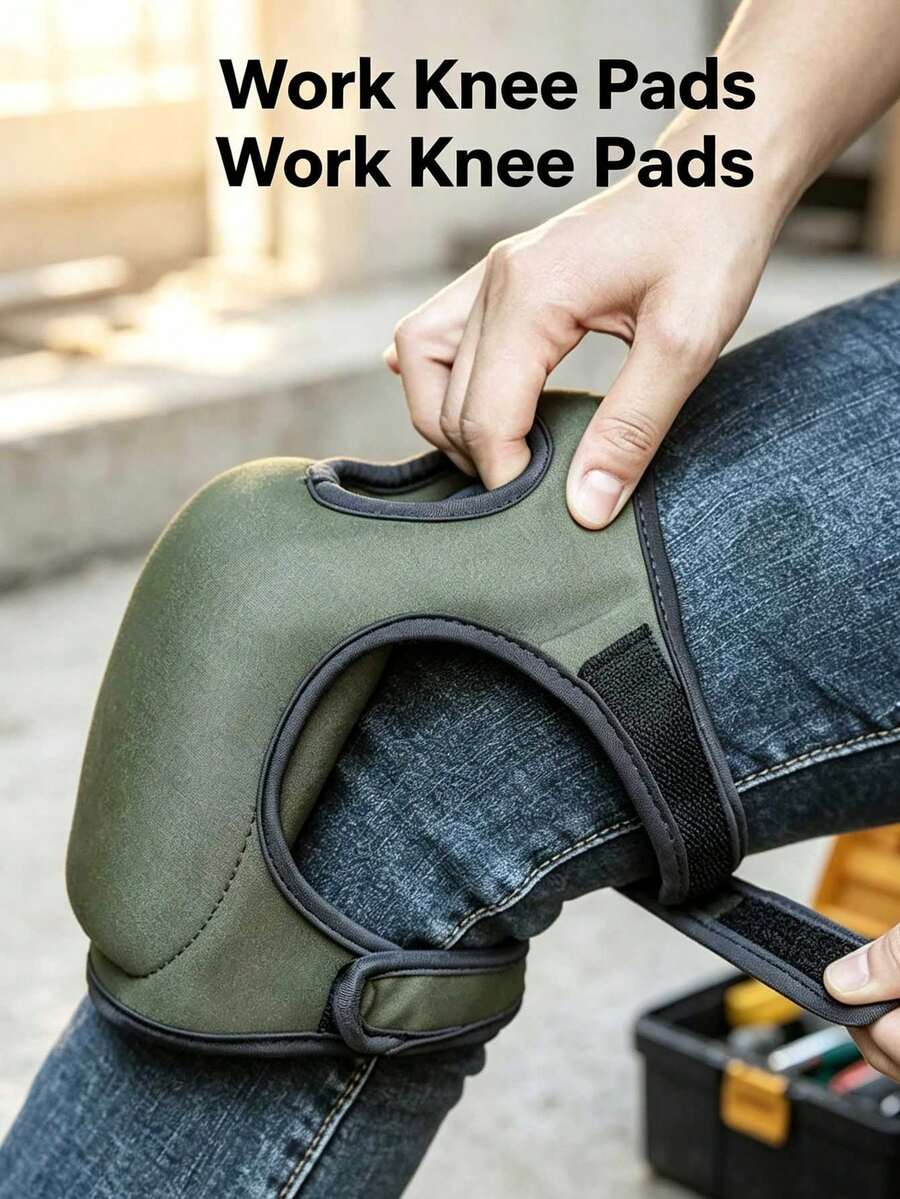 Soft Sponge Knee Pads For Kneeling Work, Shock‑Absorbing Protective Knee Cushions, Comfortable Knee Support For Gardening Housework Construction Labor Use - Multicolor - View 1