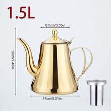 Stainless Steel Tea Pot Set With Removable Filter - Includes Coffee Pot And Filter, Elegant Gift Box Packaging - Suitable For Home, Restaurant, Outdoor Use - Dishwasher- Tea Pot And Cup Set, Teal Green Kitchen Accessory, Perfect For Back To School - Multicolor - View 22