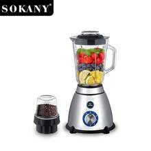 SOKANY 03031 Pengolah Makanan Multifungsi dan Blender, Daya Tinggi 800W/Kapasitas Besar 1,5L/Kontrol 5 Kecepatan, Pengoperasian Sekali Sentuh, Cocok untuk Membuat Jus/Menggiling/Mencincang Daging dan Makanan Lainnya - Perak - View 7