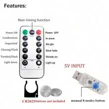 8-Function Outdoor String Lights, Background Wall Decor String Lights, USB Curtain String Lights, Yard Garden Decor Hanging Lights, Halloween Decoration, Remote Control LED Curtain Lights, Christmas Decoration, Home Kitchen Decor Lights, Bedroom Curtain String Lights - USB Curtain Lights - View 3