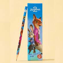Disney Zootopia Woody & Judy Cartoon Pencil, Round Barrel With Leather Cap, Dual-Cut Hexagonal Wooden Pencil For Students, Learning Supplies, Prize Gift, 12pcs/Box - 12-pack - View 10