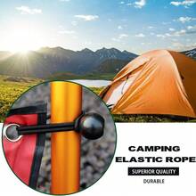 10/20pcs Ball Bungee Cords, Reusable Elastic Ball Ties, Heavy Duty Stretch Cords, Suitable For Camping Tarp, Curtains, Outdoor Gear - Multicolor - View 6