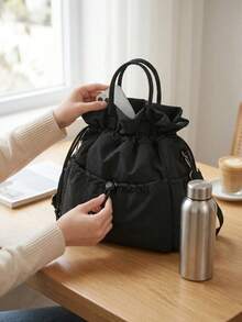 Tight‑Seal Heat‑Preserving Big‑Volume Rugged Smudge‑Resistant Splash‑Resistant Moisture‑Blocking Odor‑Isolating Shoulder‑Worn All‑Purpose Portable Lunch Handbag For Work Trip Beach Camping School Party Birthday Holiday Gift - View 8