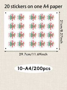 LICVIC 20-200張客製化聖誕貼紙，個性化節日標籤貼紙，節慶聖誕禮物包裝裝飾，客製化姓名聖誕標籤，可自訂禮品包裝貼紙，節日派對裝飾，聖誕禮物裝飾，禮品標籤貼紙 - 風格A - 查看 7