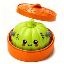 Halloween Pumpkin Squeeze Fidget Toy Set, Cute Squish Stress Relief Decor, ASMR Decompression Ornament, Holiday Thanksgiving Birthday Party Desktop Display For Teens & Adults - Multicolor - View 10