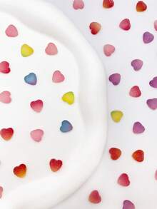 35pcs Random Color Sugar Heart & Star 3D Cute Cream Glue Gradient Nail Art Charms, Small Decorative Accessories For Phone Cases, Hair Clips, Earrings - Multicolor - View 3