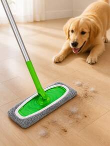 1/2/4pcs Reusable Mop Pads, Dual-Use Flat Mop Pads For Dry And Wet Cleaning, Washable, Suitable For Hardwood Floor Cleaning: Suitable For Dry And Wet Cleaning, Compatible With Most Flat Mops, Mop Head Not Included - Upgraded Version - View 6