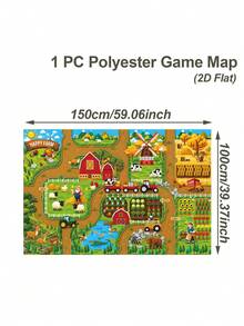 1pc Camping Farm Animal Game Mat, Fun Picnic Game Mat, Strategy Game ...