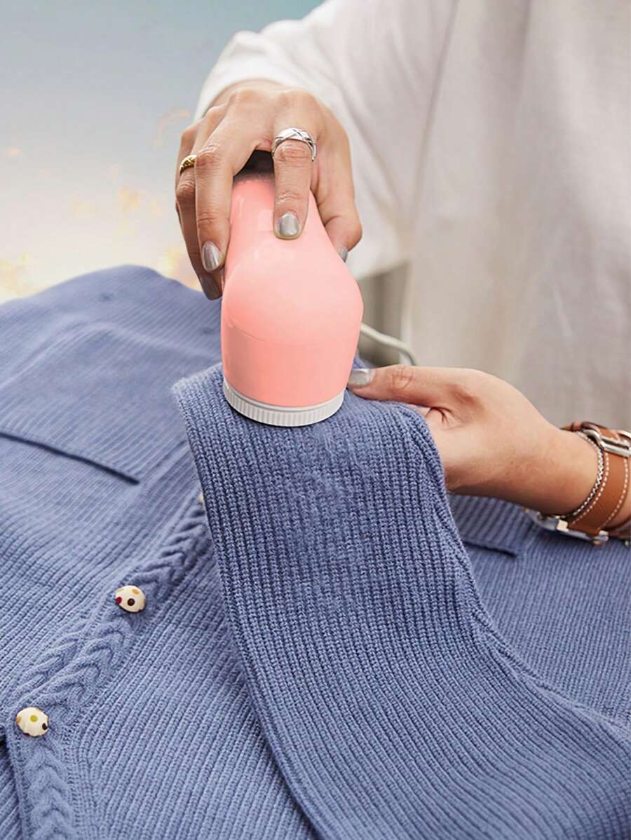 USB Direct Plug-In Electric Lint Remover, Manual Operation, Plastic Handle, Lithium Battery, Suitable For Clothing, Sweaters To Remove Lint, Efficiently Removes Pilling From Sweaters, Wool And Garments, Compact Design Suitable For Home And Travel, Ideal Holiday Gift For Christmas, Easter And New Year