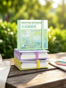 Adult Watercolor Sketchbook, Mini Acrylic Watercolor Paint Box, Small Drawing Board, Portable Notebook, Sketchbook For Sketching And Travel, Pocket Watercolor Sketchbook With Both Creative Coloring And Casual Doodling Functions. - A - View 3