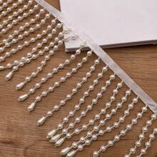 1 Yard 11cm Perlen Quasten Perlen Spitze Kürbis Anhänger Kleidung Vorhang DIY Handgefertigte Dekoration Kleidung Band - mehrfarbig - Übersicht 2
