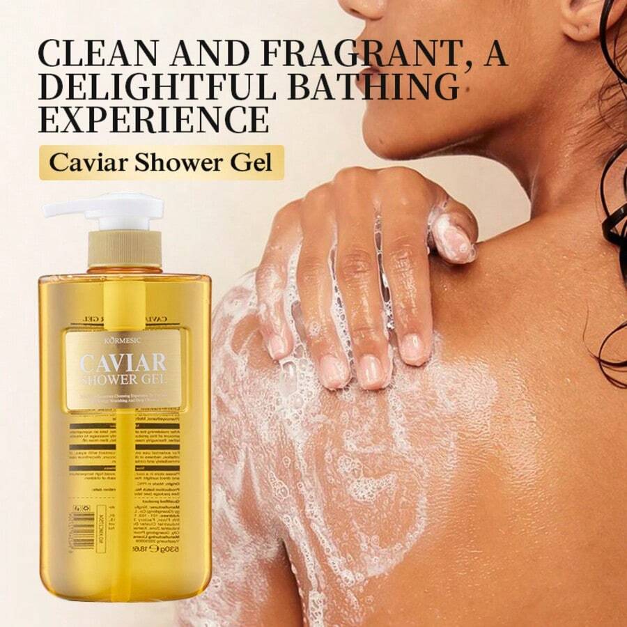 KORMESIC Caviar Shower Gel 1PC 530G Moisturizing Gentle Cleansing Body Wash Pump Bottle For Daily Body Skin Care - Caviar Cleansing Oil-control Body Wash - View 1