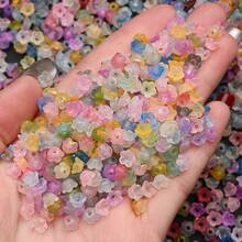 500pcs/Set 3*6mm Small Lily Of The Valley Beads, Colorful Acrylic Bead Caps, Fashion Jewelry Accessories, Handmade Craft Materials - Multicolor - View 5