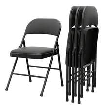 Techigher Padded Metal Folding Chairs, Portable Foldable Chairs With Soft PU Leather Seat, Heavy-Duty Stackable Seating For Home, Office & Events - Multicolor - View 13