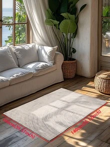 1 Piece Of Colorful Floral Living Room Sofa Carpet, Made Of 6mm Imitation Cashmere Material, Soft And Machine Washable, Ideal For Seasonal Decorations Throughout The Year. - Multicolor - View 16