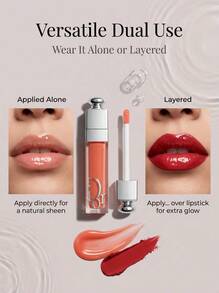 Dior Addict Lip Glow Mini 3ml #004 24H Hydrating Volume Lip Makeup - Coral Orange - View 6