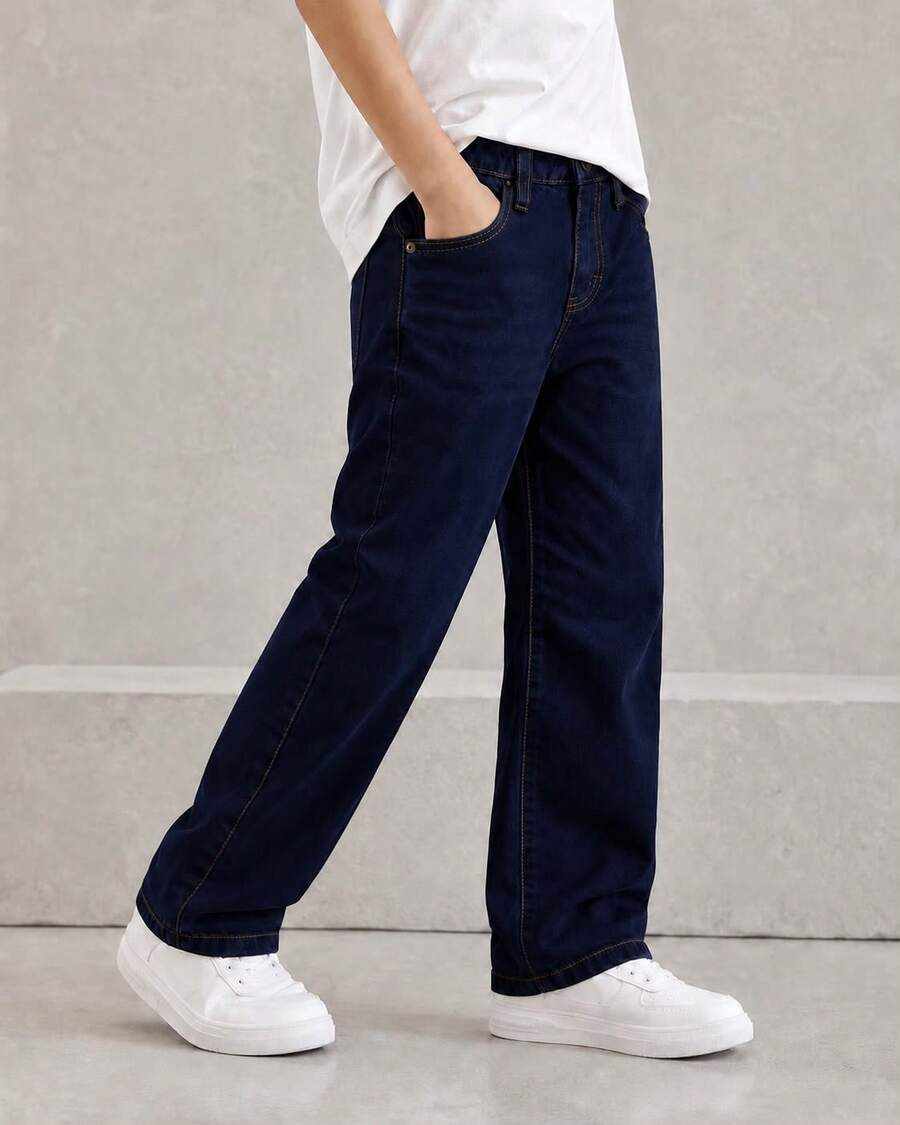 Teen Boys Jeans - Navy Blue - View 1