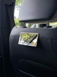 1PC "Passenger Princess" Sticker Fashion Creative Car Sun Visor Seat Back Makeup Mirror High Definition Grooming Mirror - Multicolor - View 6