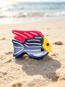 1pc Women Cute Cartoon Tropical Fish Hair Clips, Colorful Acrylic Ocean Animal Side Bang Hair Pins Sweet Daily Decor Hair Accessory For Ladies - Multicolor - View 13