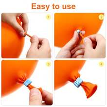 1/50/100Pcs Multicolor Plastic Balloon Sealing Clips, Time‑Saving Reusable Easy‑Lock Balloon Knot Fastener For Home Household Birthday Party Wedding Festival Celebration DIY Party Decoration Supplies - Balloon Clip - View 8