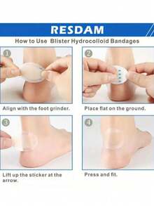 Anti-Friction Foot Pads, Special Cushion And Non-Slip Pads Designed For Foot Care, Suitable For Invisible Blister Patches And Anti-Friction Heel Protection Pads, Applicable For Outdoor, Sports, Travel, Modeling, Home, Office And School. - Thick style - View 4