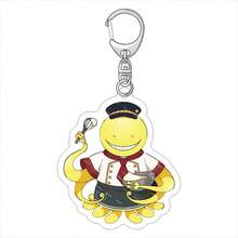 1pc Assassination Classroom Chibi Keychain -Sensei Nagisa Anime Peripheral Pendant Backpack Charm Small Gift - Multicolor - View 2