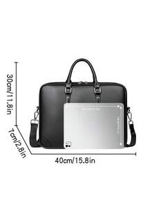 saroxi 1 buah Tas Selempang Pria, Tas Jinjing Klasik Kapasitas Besar untuk Laptop, Dapat Menyimpan Dokumen dan Perlengkapan Kantor, Cocok untuk Perjalanan Bisnis, Gaya Minimalis, Hadiah untuk Pria - MultiWarna - View 12