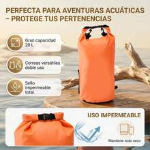 Outdoor Backpack Waterproof Bag, Compression Bag - Orange - View 6