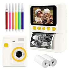 Kamera Digital Cetak Instan untuk Dewasa dan Anak-anak, Kamera Video Selfie HD 1080P dengan Layar 2,4 inci, Printer Portabel dengan Zoom Digital 16X, Efek Filter MP3, Kit Kamera Lengkap dengan Kertas Cetak dan Kartu Memori, Hadiah untuk Perjalanan, Liburan, dan Acara Keluarga. - XX-Beraneka Warna - View 19