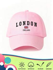 1款中性復古棒球帽，印有「LONDON ENGLAND」字樣與英國國旗圖案，柔軟可調節貼合，適合作為英國旅遊紀念品與禮物 - LONDON - 查看 5